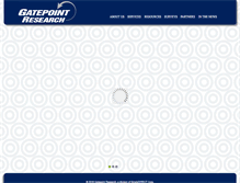 Tablet Screenshot of gatepointresearch.com
